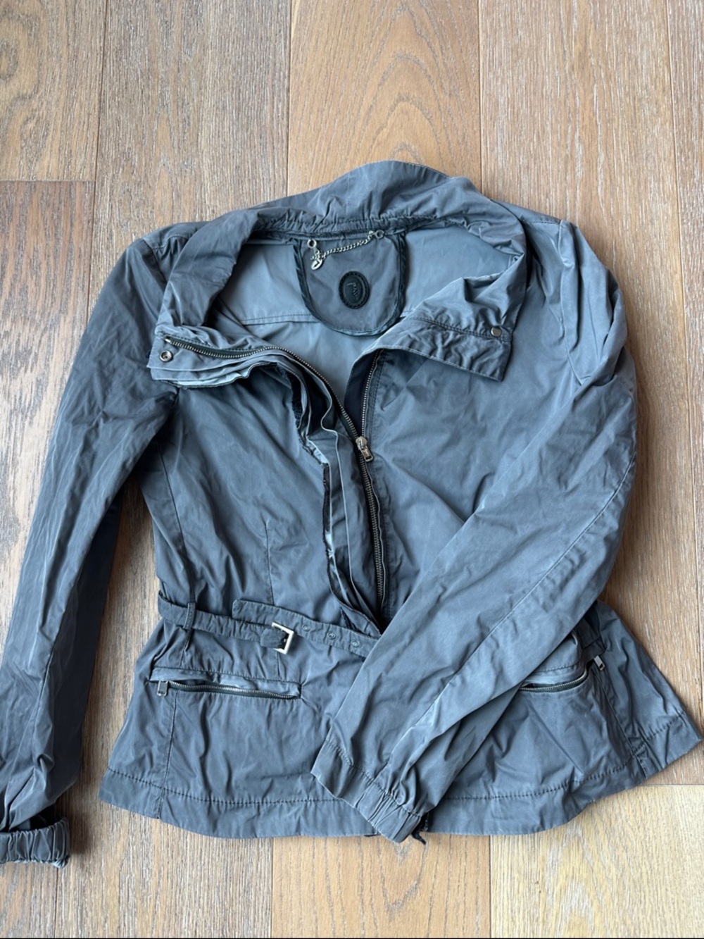 Tru Trussardi Women's Utility Jacket in Slate Blue-Gray